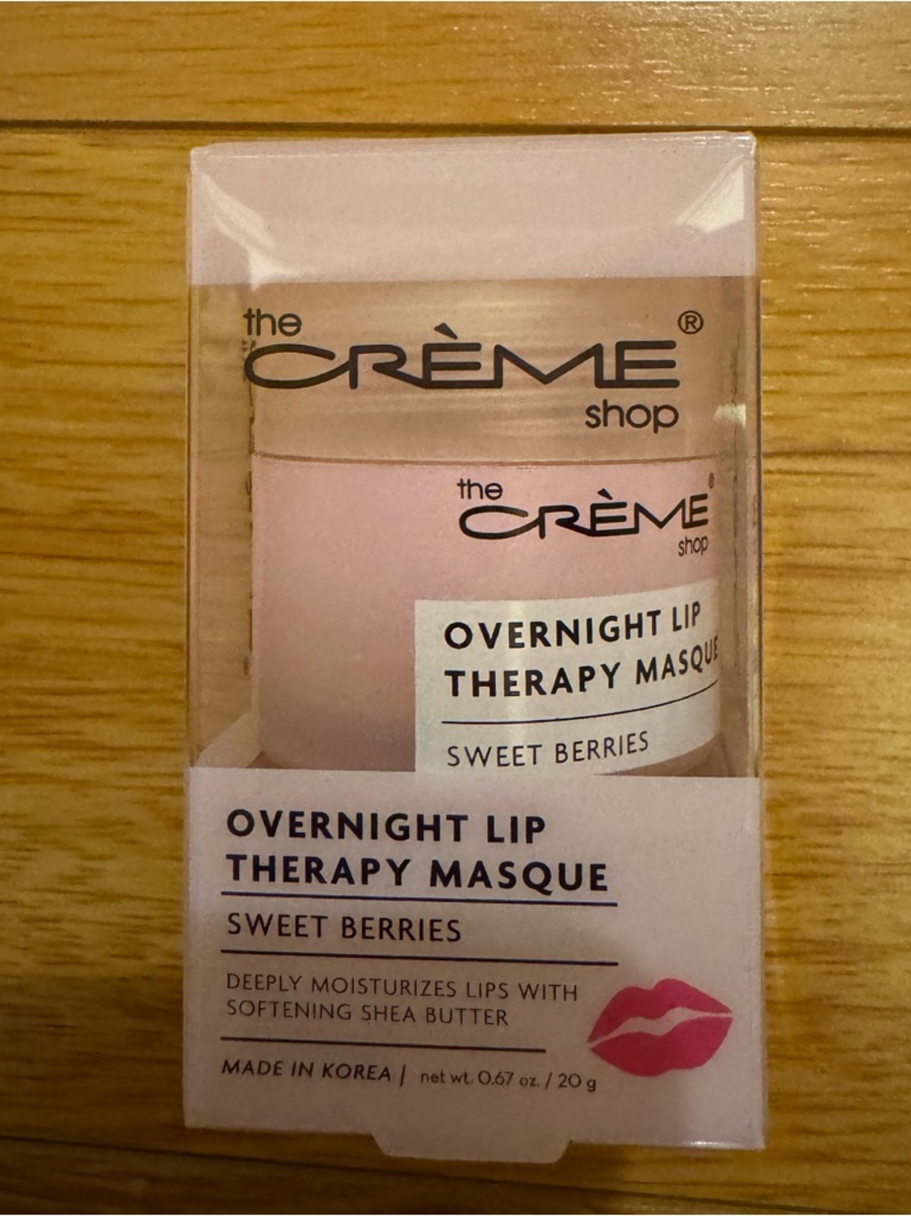 The Crème Shop Overnight Lip Therapy Masque - Sweet Berries (Pink)